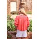 Cleopatra Blouse Calypso Stripe with Milk Hand Smocking Edition 42