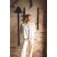 Cleopatra Jacket Latte Stripe with Coffee Cream Hand Smocking Edition 4